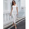 imageBlingfit Cold Shoulder Tops Tunic Summer Slim Fit Shirts for Women V Neck Short Sleeve Casual Tees Workout TopsBlackwhite
