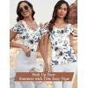imageBlingfit Cold Shoulder Tops Tunic Summer Slim Fit Shirts for Women V Neck Short Sleeve Casual Tees Workout TopsWbpp
