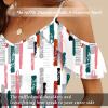 imageBlingfit Women Summer Cold Shoulder Tops Loose V Neck Short Sleeve Blouses Sexy Casual Ruffle Sleeves Tunic Shirts SXXLActs