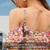 imageBlingfit Women Summer Cold Shoulder Tops Loose V Neck Short Sleeve Blouses Sexy Casual Ruffle Sleeves Tunic Shirts SXXLAwhite Pink Flower
