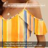imageBlingfit Women Summer Cold Shoulder Tops Loose V Neck Short Sleeve Blouses Sexy Casual Ruffle Sleeves Tunic Shirts SXXLAyts