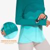 imageBlingfit Womens Workout Tops Long Sleeve Running Hiking Athletic Gym Shirts Lightweight UPF50 UV Rash Guard Sun ProtectionGgf
