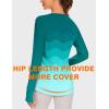 imageBlingfit Womens Workout Tops Long Sleeve Running Hiking Athletic Gym Shirts Lightweight UPF50 UV Rash Guard Sun ProtectionGgf