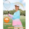 imageBlingfit Womens Workout Tops Long Sleeve Running Hiking Athletic Gym Shirts Lightweight UPF50 UV Rash Guard Sun ProtectionPlb1