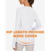 imageBlingfit Womens Workout Tops Long Sleeve Running Hiking Athletic Gym Shirts Lightweight UPF50 UV Rash Guard Sun ProtectionWhite