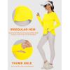 imageBlingfit Womens Workout Tops Long Sleeve Running Hiking Athletic Gym Shirts Lightweight UPF50 UV Rash Guard Sun ProtectionYellow
