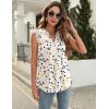imageBlingfit Womens V Neck Guipure Lace Tank Tops Sleeveless Dressy Blouses Summer Casual SolidFloral Tunic ShirtsBlight Apricot Printed
