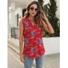 imageBlingfit Womens V Neck Guipure Lace Tank Tops Sleeveless Dressy Blouses Summer Casual SolidFloral Tunic ShirtsBred Floral
