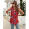 imageBlingfit Womens V Neck Guipure Lace Tank Tops Sleeveless Dressy Blouses Summer Casual SolidFloral Tunic ShirtsBred Floral