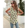 imageBlingfit Womens V Neck Guipure Lace Tank Tops Sleeveless Dressy Blouses Summer Casual SolidFloral Tunic ShirtsBwhite Floral
