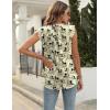 imageBlingfit Womens V Neck Guipure Lace Tank Tops Sleeveless Dressy Blouses Summer Casual SolidFloral Tunic ShirtsBwhite Floral