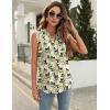 imageBlingfit Womens V Neck Guipure Lace Tank Tops Sleeveless Dressy Blouses Summer Casual SolidFloral Tunic ShirtsBwhite Floral