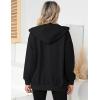 imageBlingfit Zip Up Hoodies for Women Oversized Y2K Velvet Sweatshirt Long Sleeve 2024 Fashion Hoodie Jacket with PocketAblack