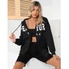 imageBlingfit Zip Up Hoodies for Women Oversized Y2K Velvet Sweatshirt Long Sleeve 2024 Fashion Hoodie Jacket with PocketAblack
