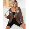 imageBlingfit Zip Up Hoodies for Women Oversized Y2K Velvet Sweatshirt Long Sleeve 2024 Fashion Hoodie Jacket with PocketAcoffee