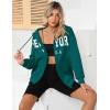 imageBlingfit Zip Up Hoodies for Women Oversized Y2K Velvet Sweatshirt Long Sleeve 2024 Fashion Hoodie Jacket with PocketApeacock Blue