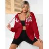 imageBlingfit Zip Up Hoodies for Women Oversized Y2K Velvet Sweatshirt Long Sleeve 2024 Fashion Hoodie Jacket with PocketAred