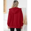 imageBlingfit Zip Up Hoodies for Women Oversized Y2K Velvet Sweatshirt Long Sleeve 2024 Fashion Hoodie Jacket with PocketAred