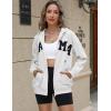 imageBlingfit Zip Up Hoodies for Women Oversized Y2K Velvet Sweatshirt Long Sleeve 2024 Fashion Hoodie Jacket with PocketBlittle Grey