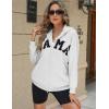 imageBlingfit Zip Up Hoodies for Women Oversized Y2K Velvet Sweatshirt Long Sleeve 2024 Fashion Hoodie Jacket with PocketBlittle Grey