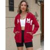 imageBlingfit Zip Up Hoodies for Women Oversized Y2K Velvet Sweatshirt Long Sleeve 2024 Fashion Hoodie Jacket with PocketBred