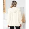 imageBlingfit Zip Up Hoodies for Women Oversized Y2K Velvet Sweatshirt Long Sleeve 2024 Fashion Hoodie Jacket with PocketWhite