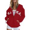 imageBlingfit Zip Up Hoodies for Women Oversized Y2K Velvet Sweatshirt Long Sleeve 2024 Fashion Hoodie Jacket with PocketBred